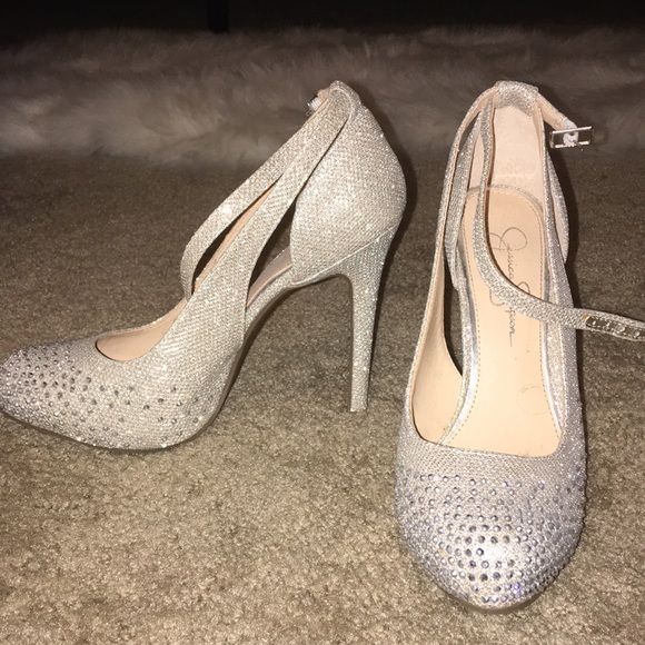 Jessica Simpson Shoes - Jessica Simpson Rhinestone Heels
